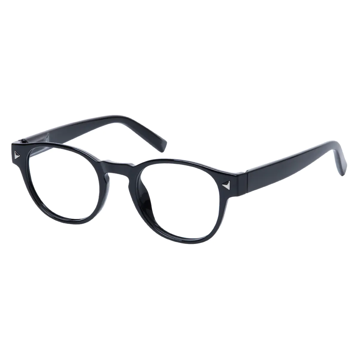 Round Black Reading Glasses