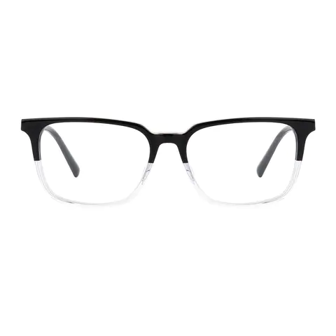 Rectangle Black/Clear Eyeglasses