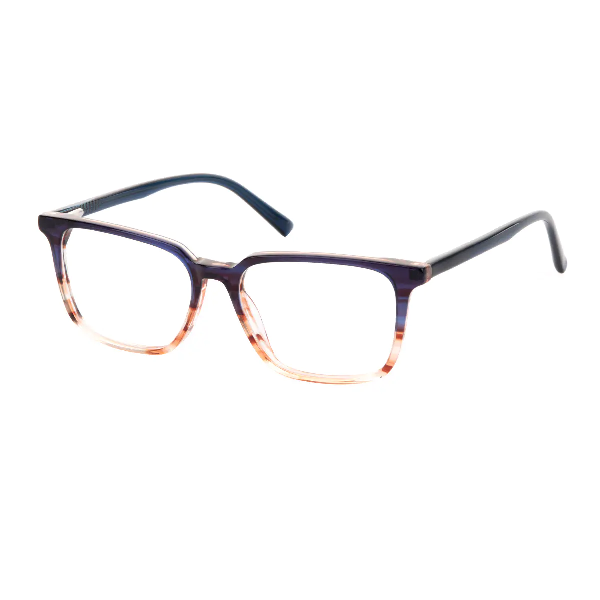 Rectangle Blue/Clear Eyeglasses