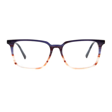 Rectangle Blue/Clear Eyeglasses