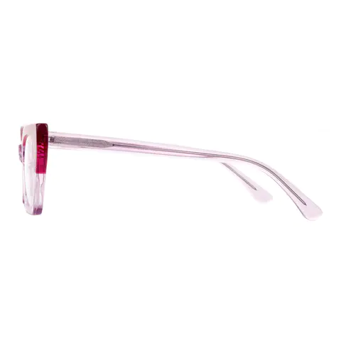 Cat-eye Pink/Clear Eyeglasses