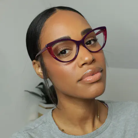 Cat-eye Purple Eyeglasses