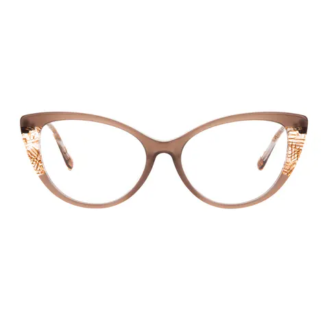 Cat-eye Brown Eyeglasses