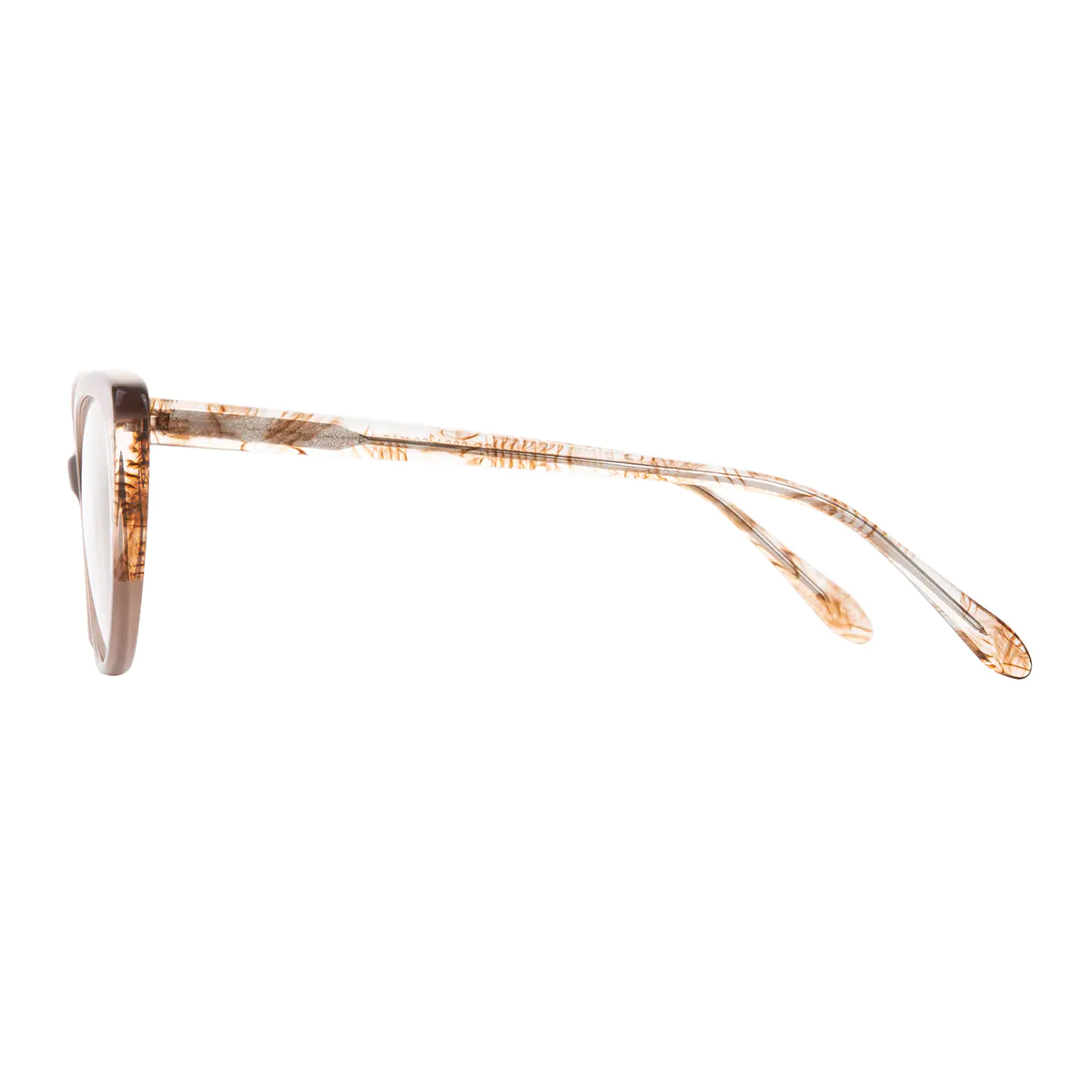 Cat-eye Brown Eyeglasses