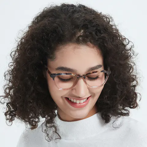 Cat-eye Tortoiseshell/Brown Eyeglasses