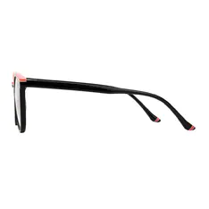 Round Red/Black Eyeglasses