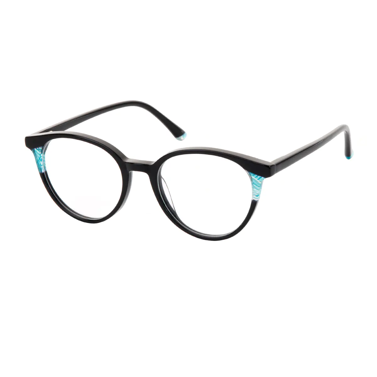 Round Black Eyeglasses