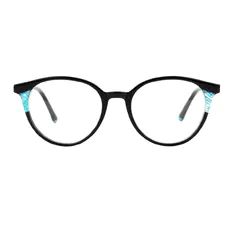 Round Black Eyeglasses