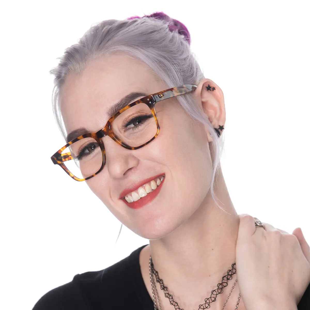Rectangle Tortoiseshell Eyeglasses