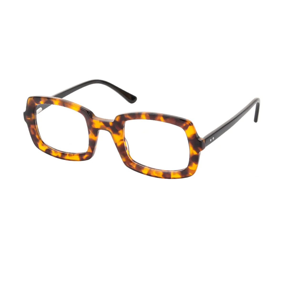 Rectangle Tortoiseshell Eyeglasses