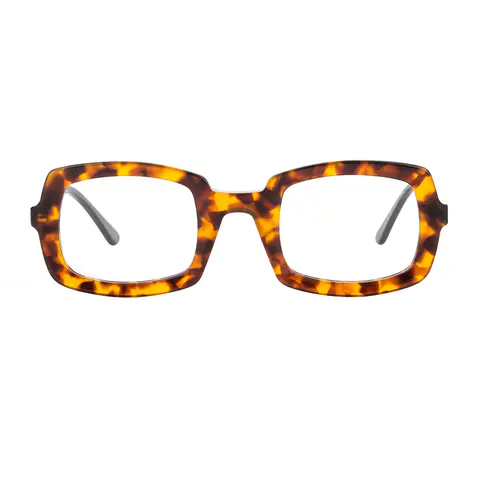 Rectangle Tortoiseshell Eyeglasses