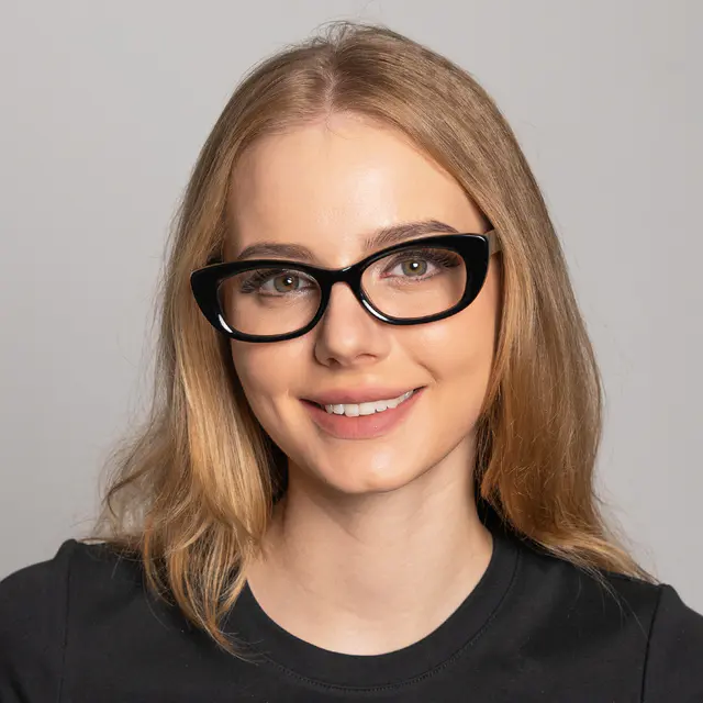 Cat-eye Black Eyeglasses