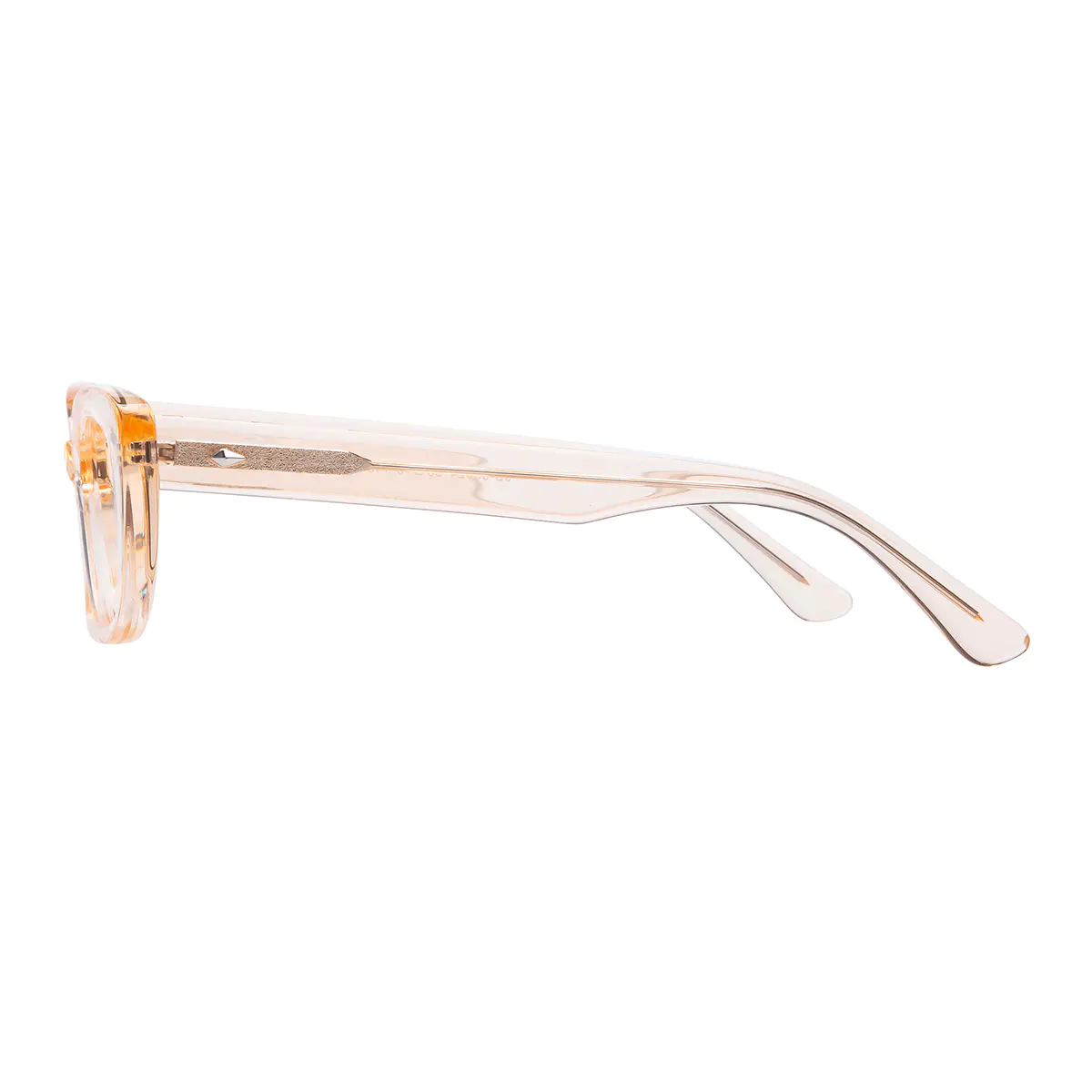Cat-eye Transparent Amber Eyeglasses