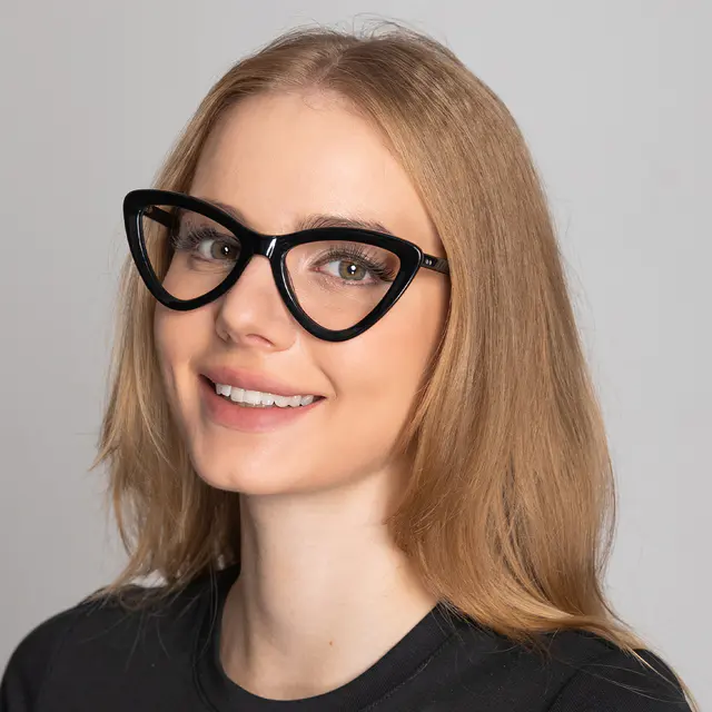 Cat-eye Black Eyeglasses