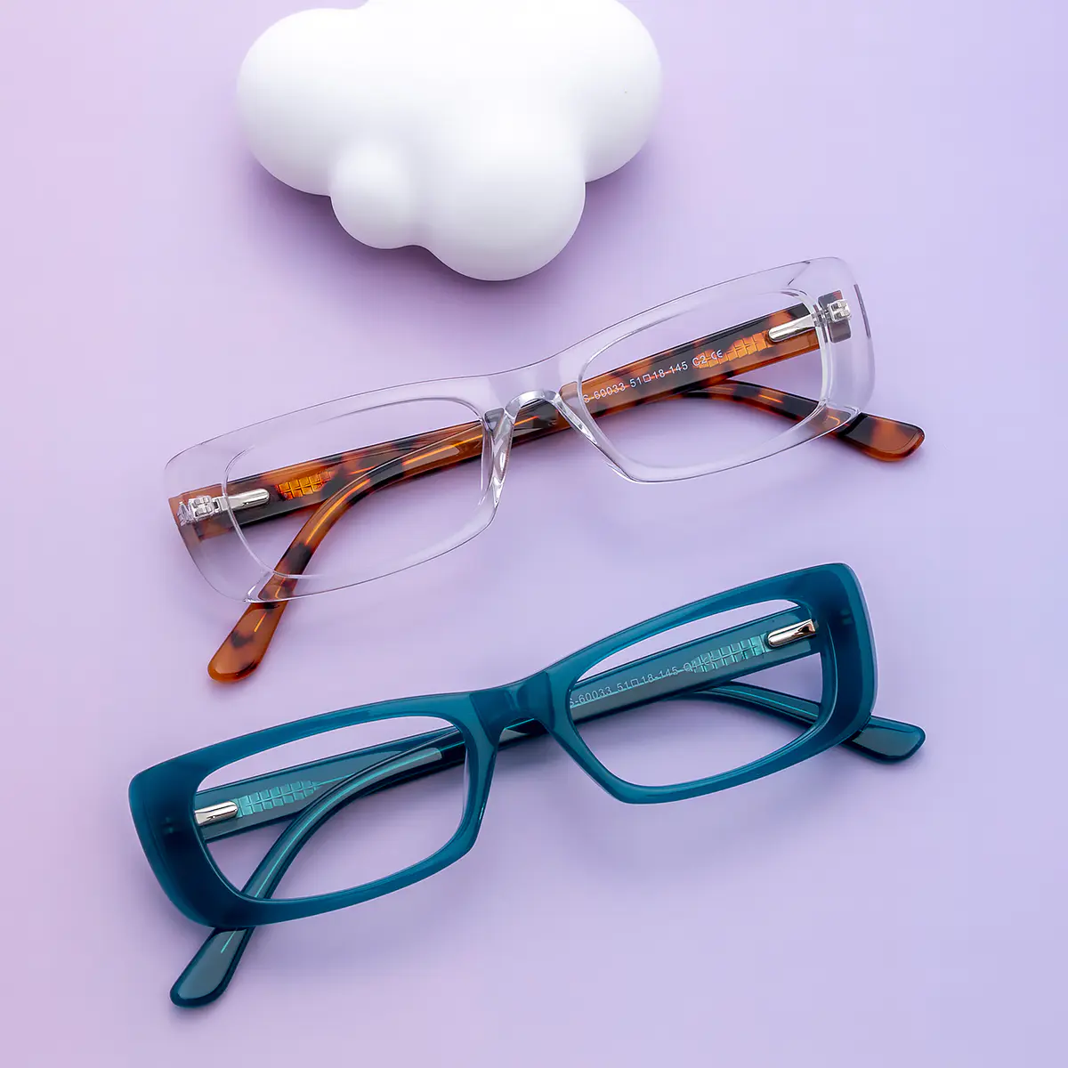 Rectangle Clear Eyeglasses