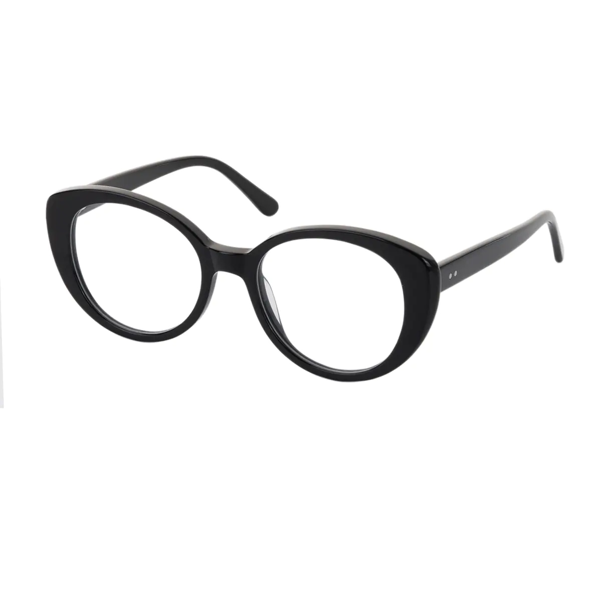 Round Black Eyeglasses