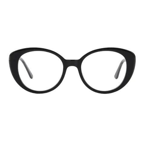 Round Black Eyeglasses