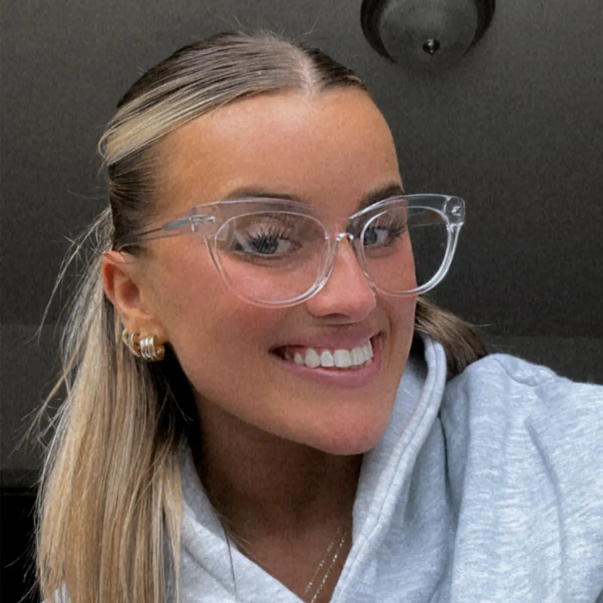 Cat-eye Clear Eyeglasses