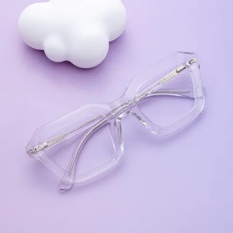 Rectangle Clear Eyeglasses