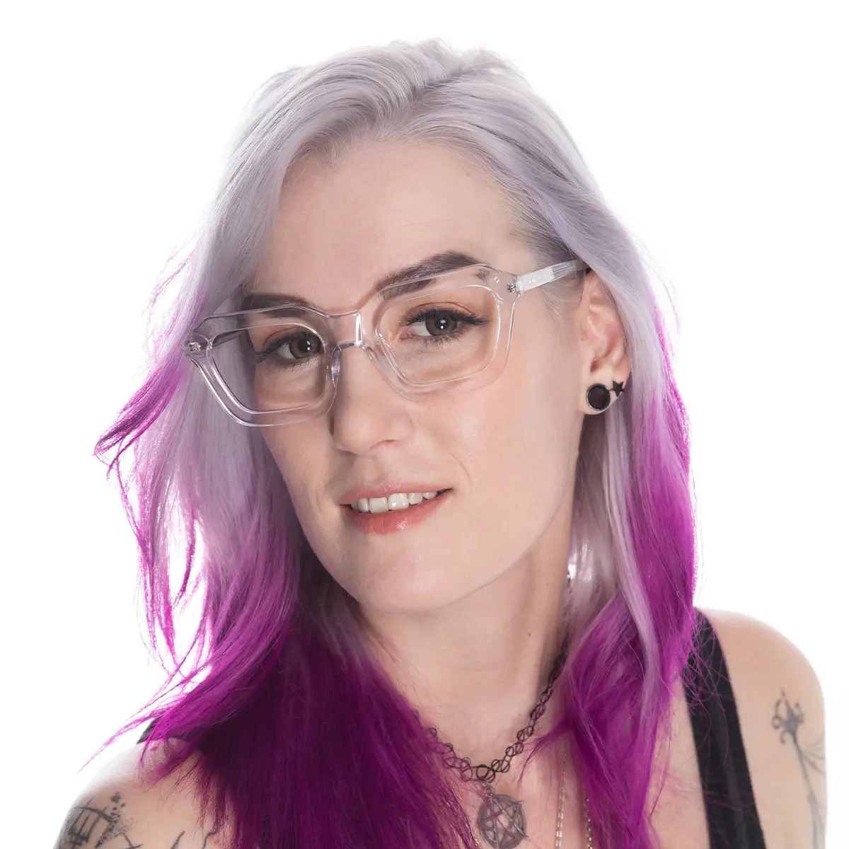 Rectangle Clear Eyeglasses