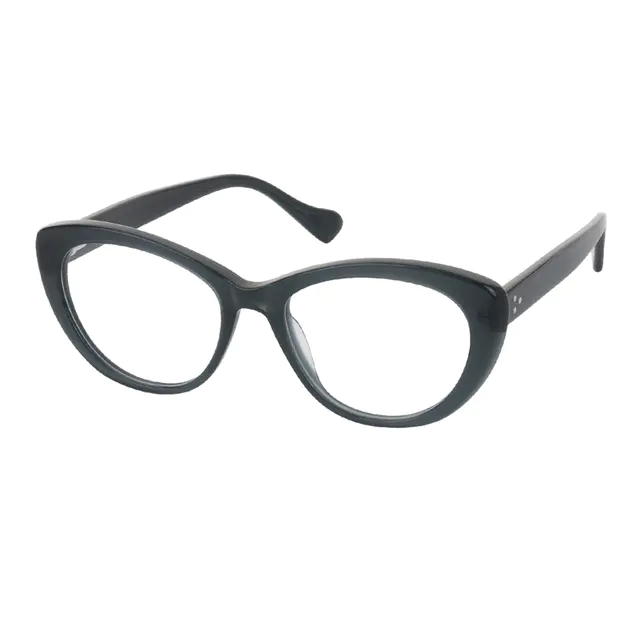 Oval Black Eyeglasses
