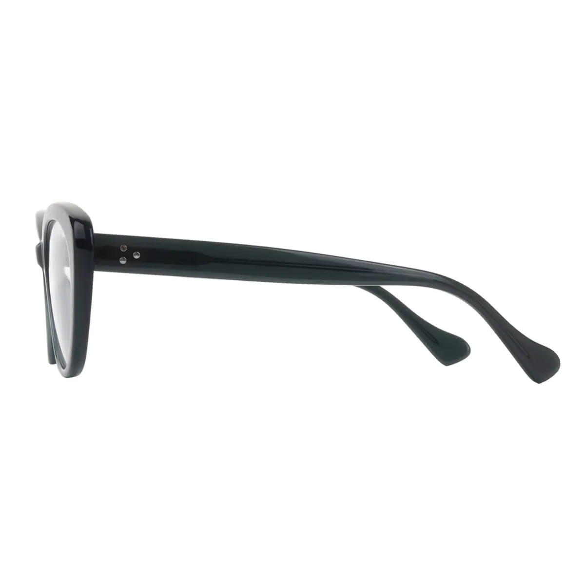 Oval Black Eyeglasses