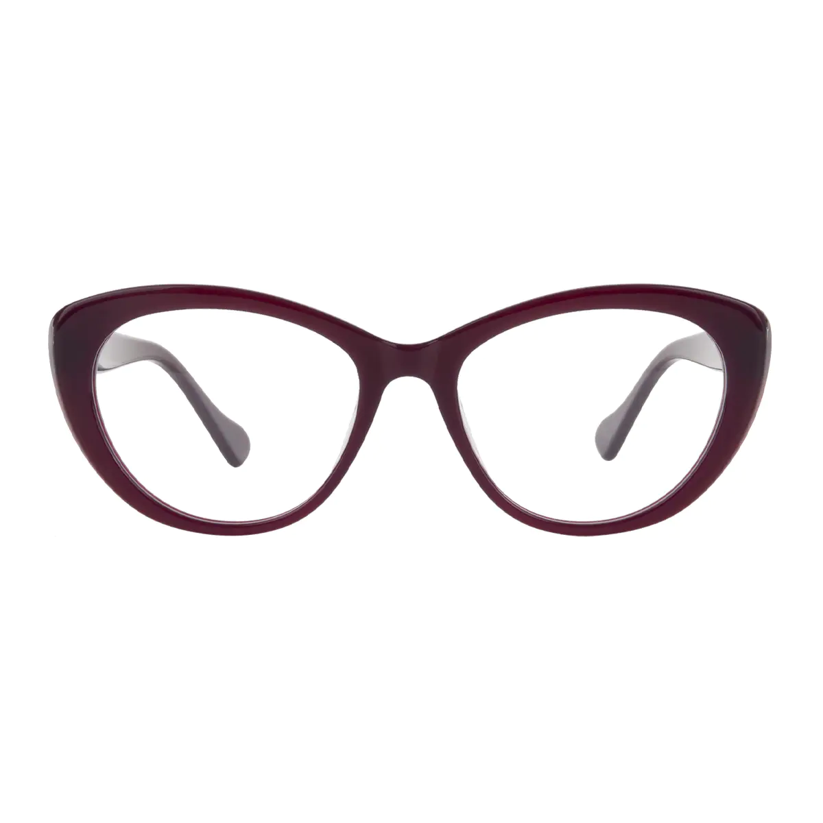 Oval Purple Eyeglasses