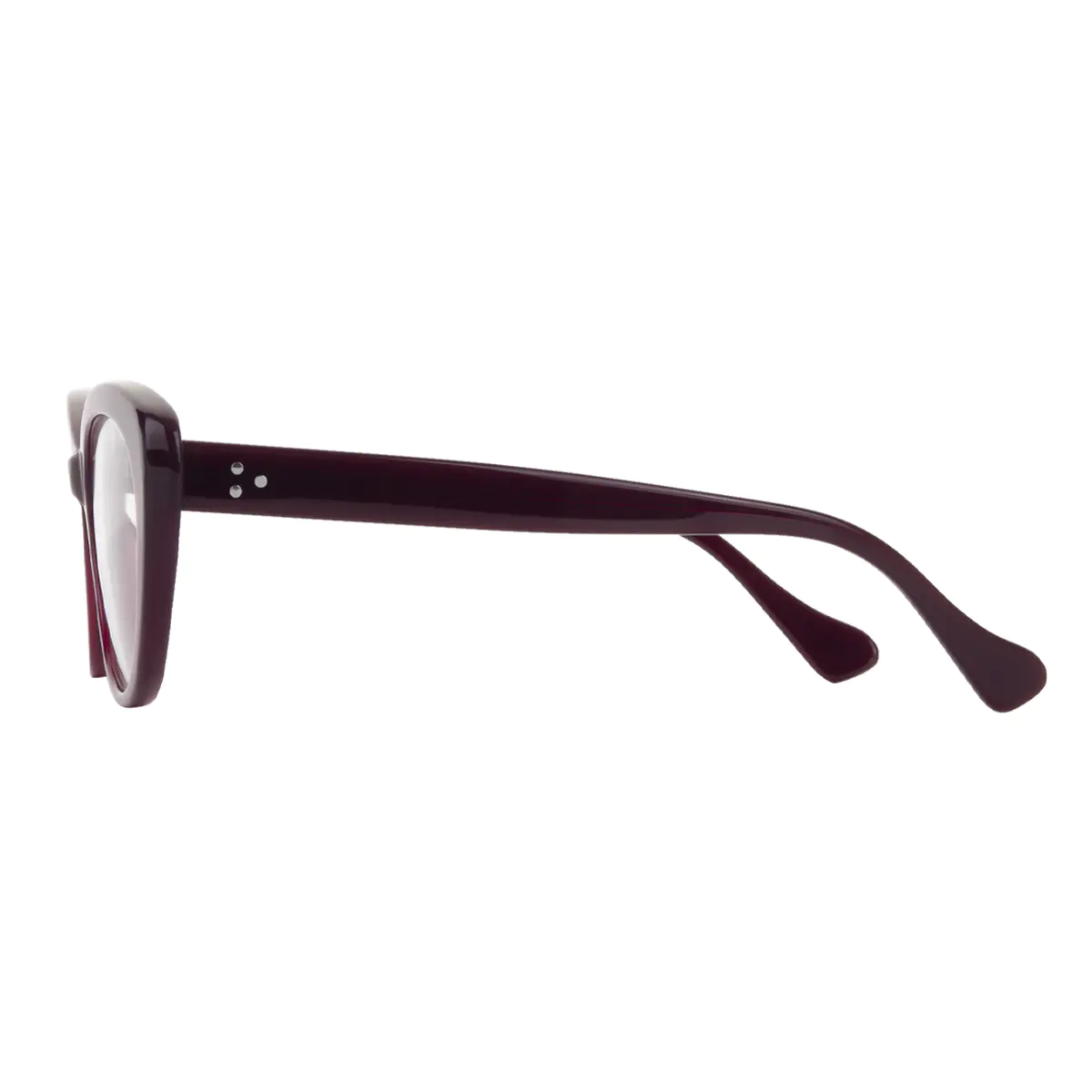 Oval Purple Eyeglasses