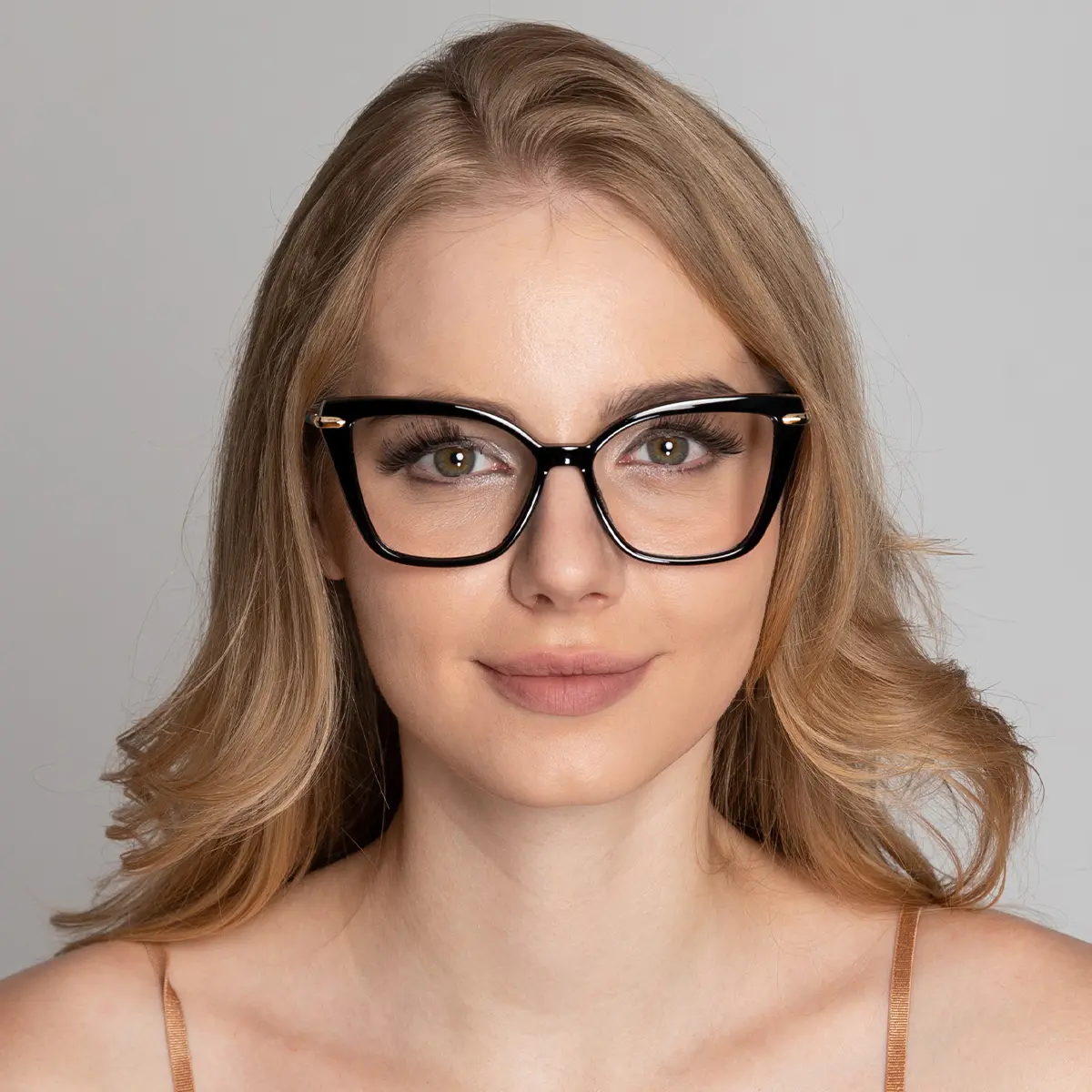 Cat-eye Transparent Red Eyeglasses