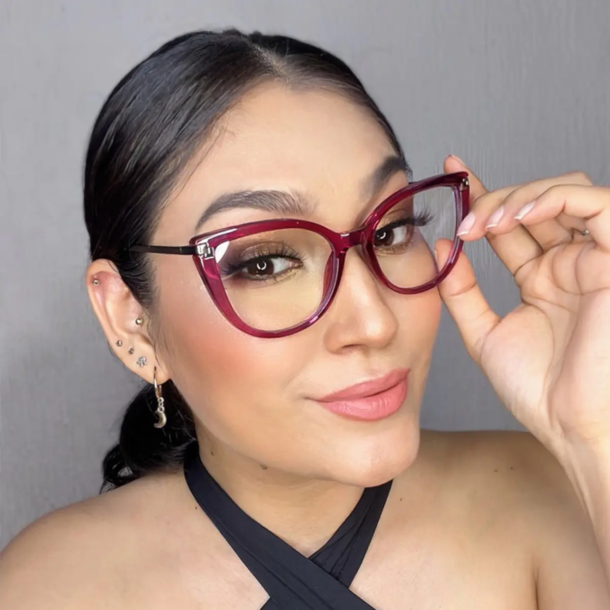 Cat-eye Pink Eyeglasses