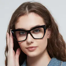 Cat-eye Black Eyeglasses