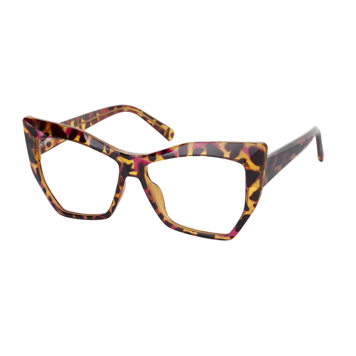 Cat-eye Pink Tortoiseshell Eyeglasses