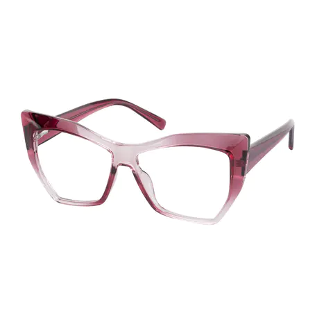 Cat-eye Red/Clear Eyeglasses