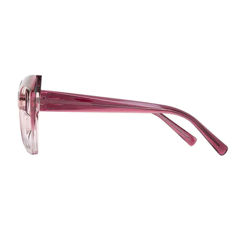 Cat-eye Red/Clear Eyeglasses