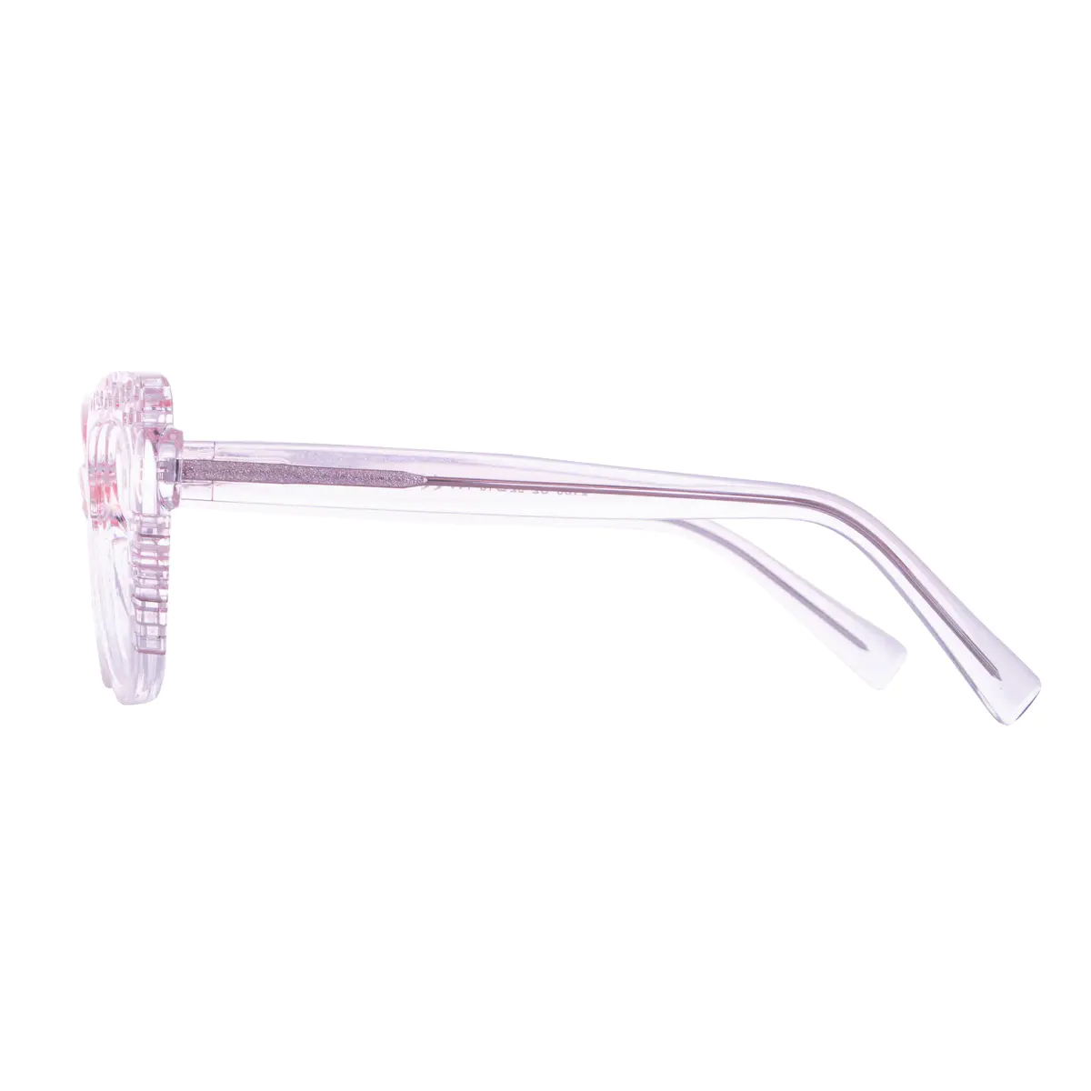Cat-eye Transparent Pink Eyeglasses