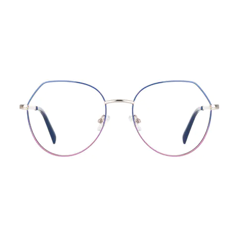 Geometric Pink/Blue Eyeglasses