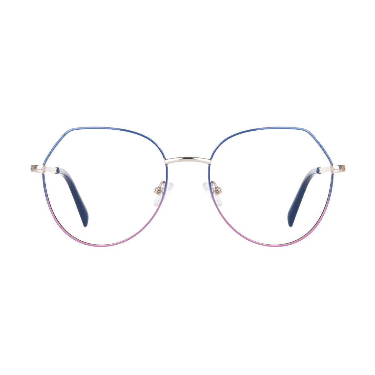 Geometric Pink/Blue Eyeglasses