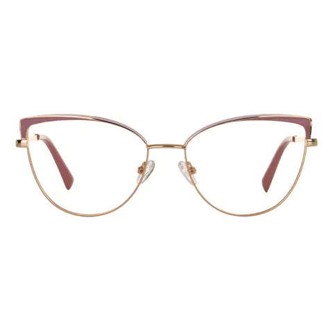 Cat-eye Pink/Gold Eyeglasses