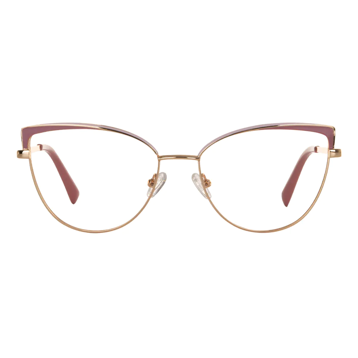 Cat-eye Pink/Gold Eyeglasses