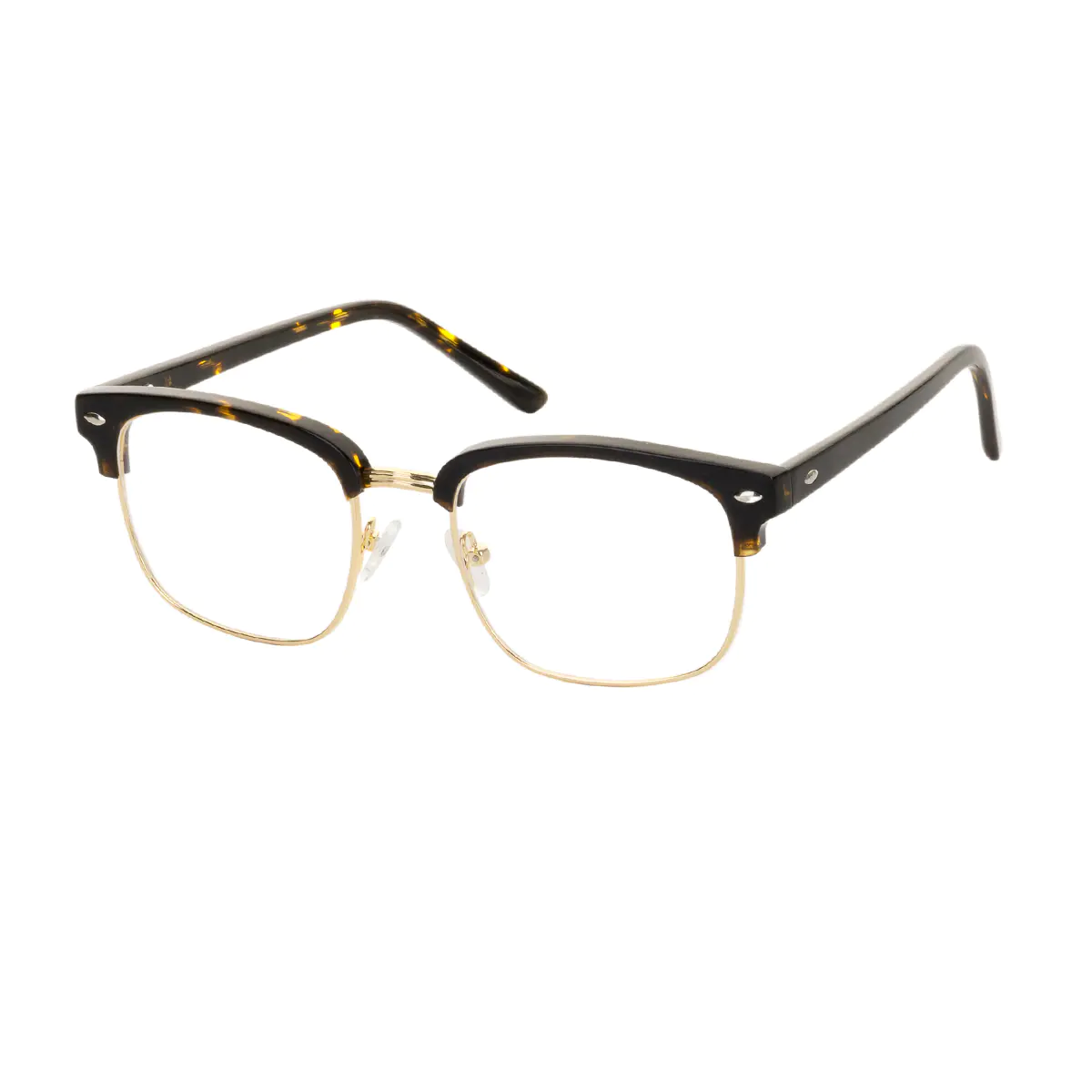 Rectangle Tortoiseshell/Gold Eyeglasses