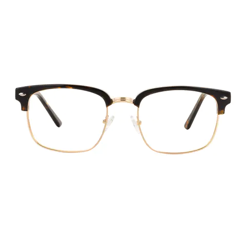 Rectangle Tortoiseshell/Gold Eyeglasses