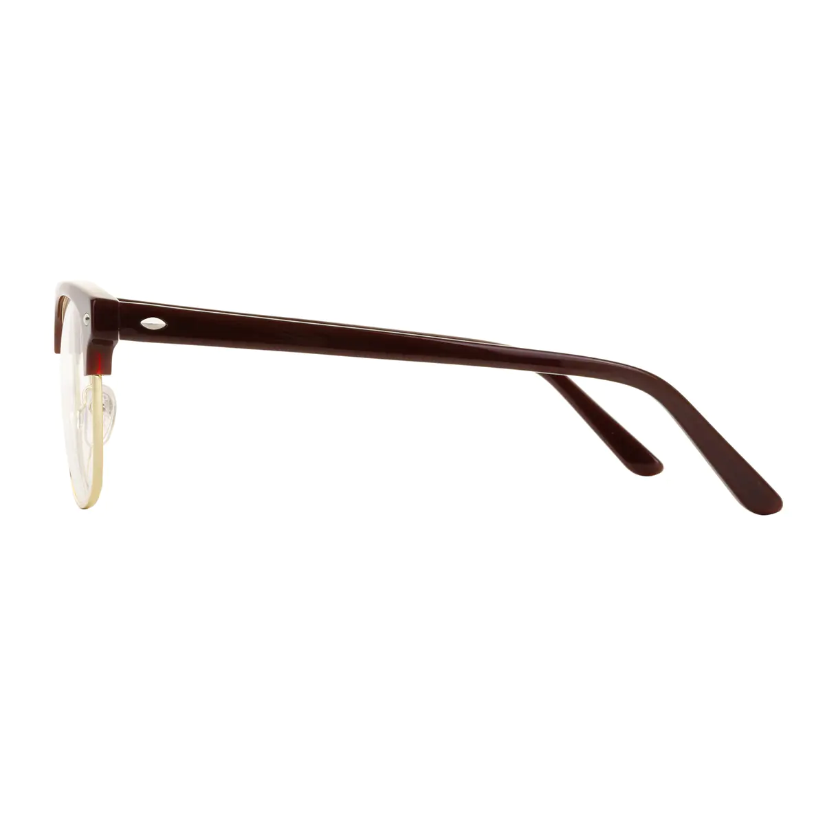 Rectangle Wine/Gold Eyeglasses