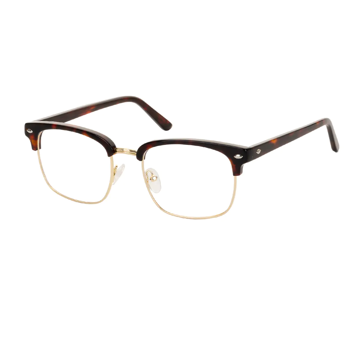 Rectangle Ruby Tortoiseshell/Gold Eyeglasses