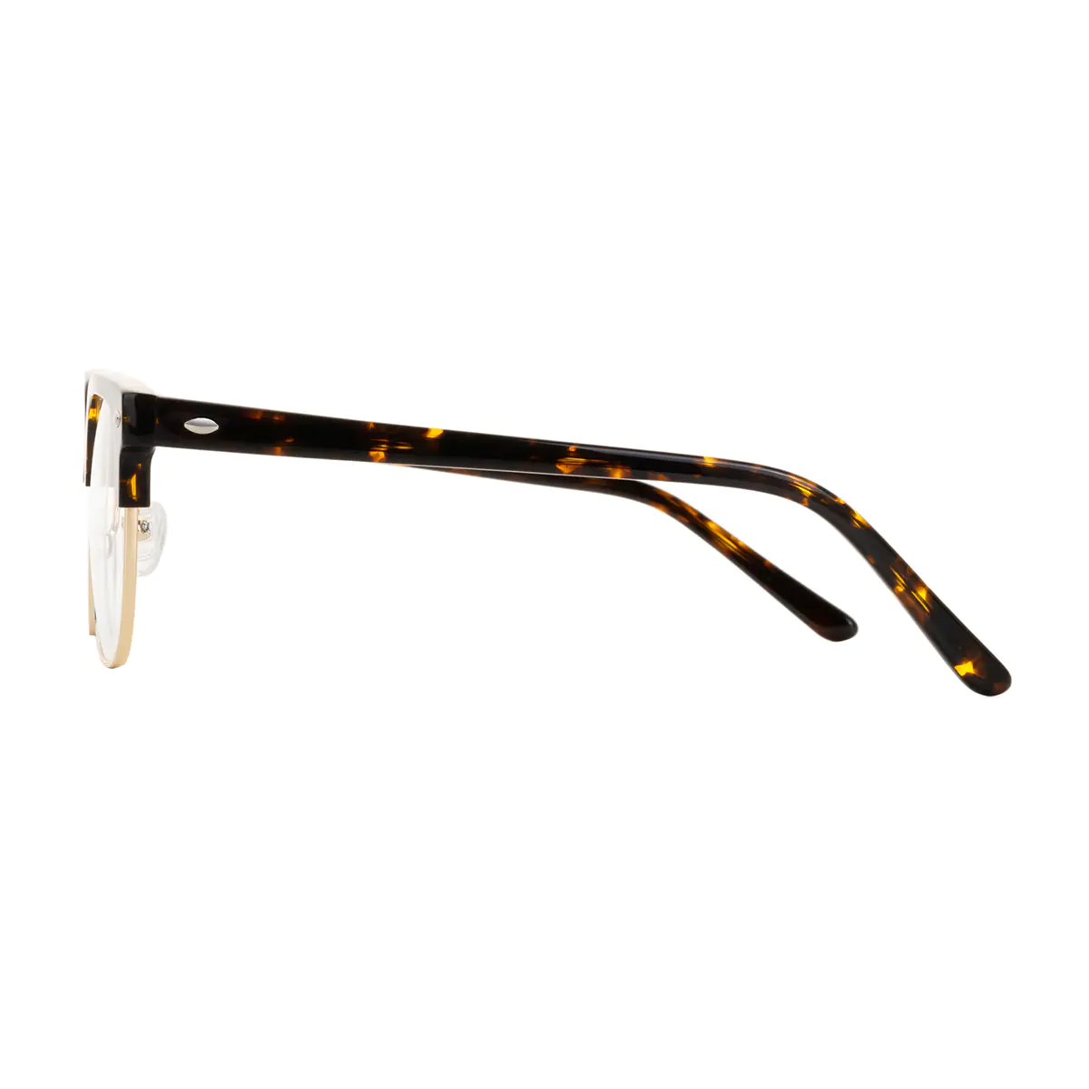 Rectangle Tortoiseshell Gold Eyeglasses