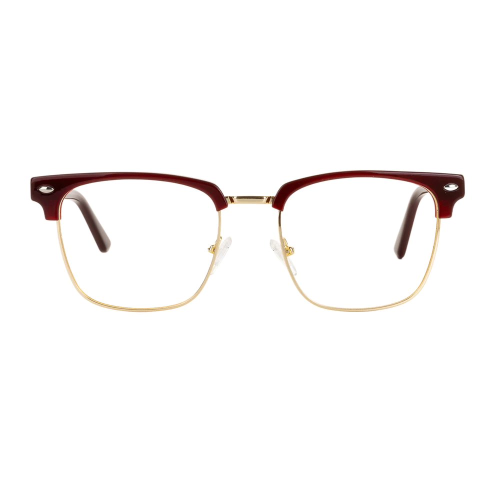 Browline Wine/Gold Eyeglasses