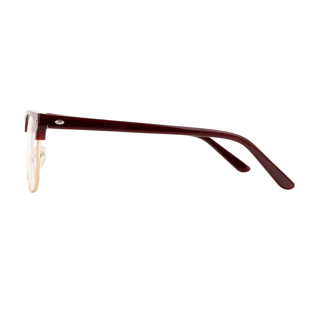 Browline Wine/Gold Eyeglasses
