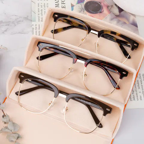 Browline Tortoiseshell/Gold Eyeglasses