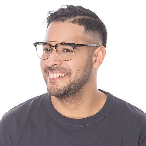 Browline Tortoiseshell/Gold Eyeglasses
