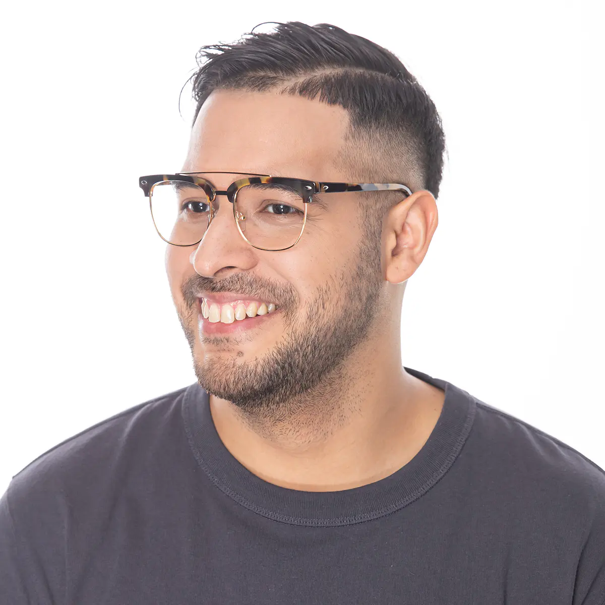 Browline Tortoiseshell/Gold Eyeglasses