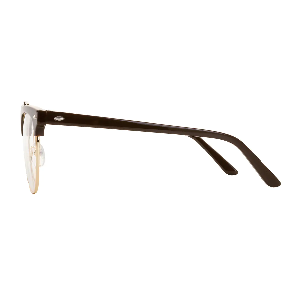 Browline Brown/Gold Eyeglasses